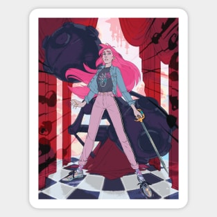 Utena Tenjou Fashion Illustration Sticker